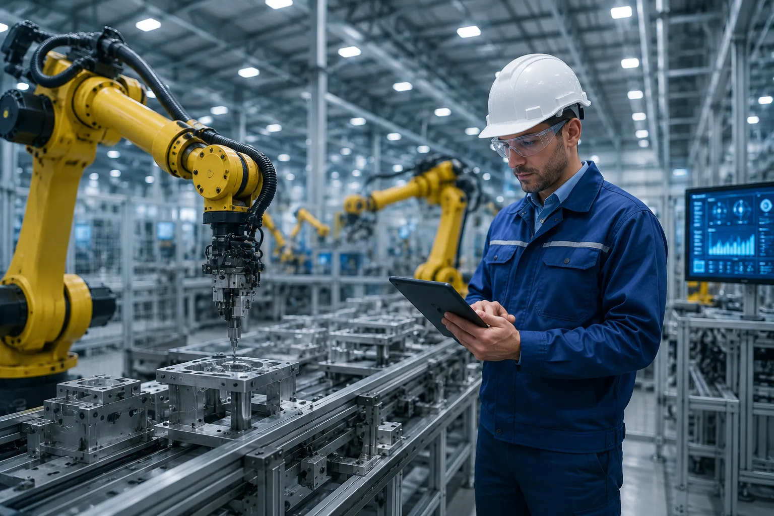 High-precision cleanroom manufacturing facility